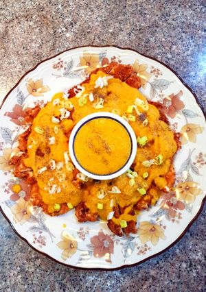 A picture of Chicken Katsu with Curry Sauce.