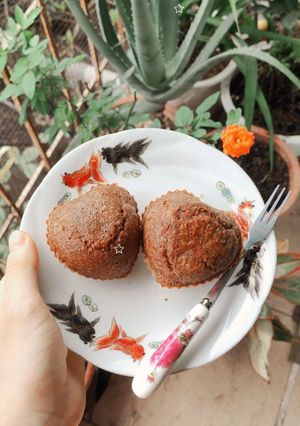 Hình của món Muffin sữa chua cacao healthy.