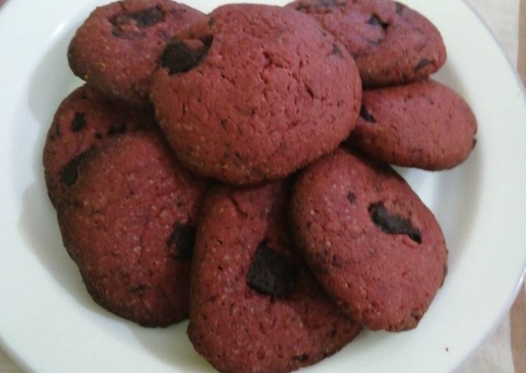 How to Prepare Tasty Red chocolate cookies#themechallenge#valentinesdish