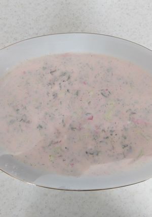 عکسی از دستور ماست و خیار