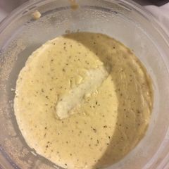 A picture of Alfredo sauce.