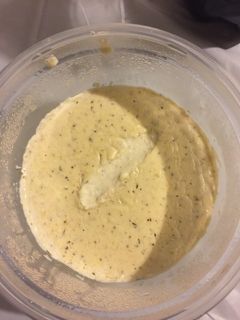 A picture of Alfredo sauce.