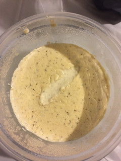 A picture of Alfredo sauce.
