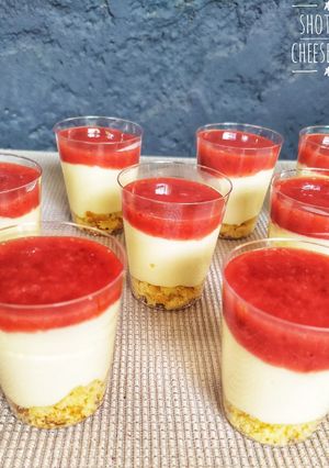 Una foto de Shots de cheesecake