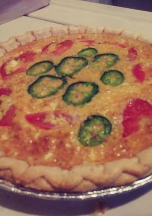 A picture of Spicy Cheese Quiche.