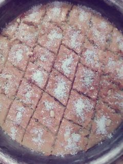 صورة لوصفة بسبوسة بالجوز الهند