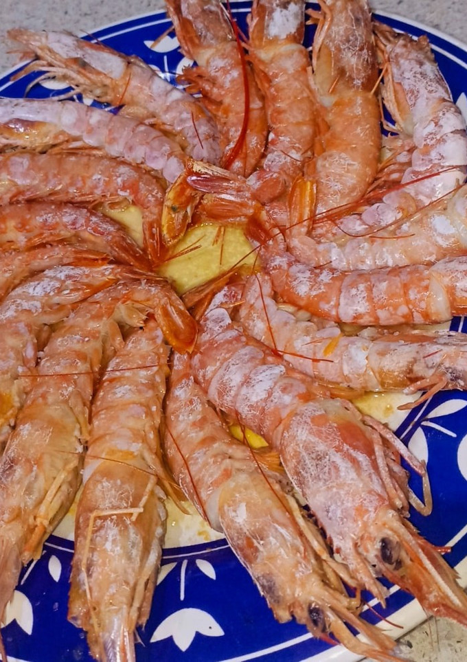 Una foto de Gambones en microondas