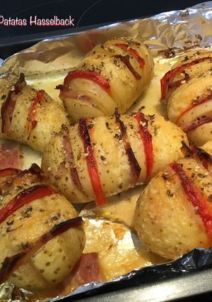Una foto de Patatas Hasselback