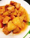 Thịt heo kho su hào