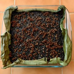 A picture of Biko na Pirurutong (Philippine Black Rice Cake).