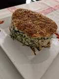 Budín de papas y pollo