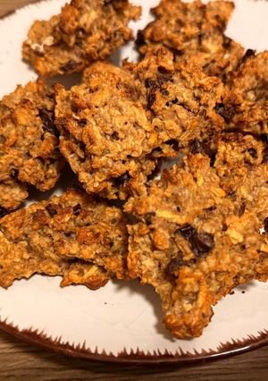 Puha almás-mogyoróvajas zabkeksz recept fotója