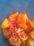 Mashed African Bajia with fresh kachumbari