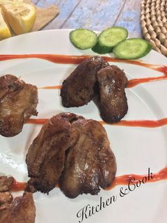 صورة لوصفة كبد الدجاج المقلية