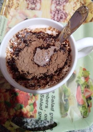 صورة لوصفة هوت شوكلت ☕ مشروب الكاكاو ☕