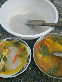 Foto resep Papeda+ikan kuah kuning