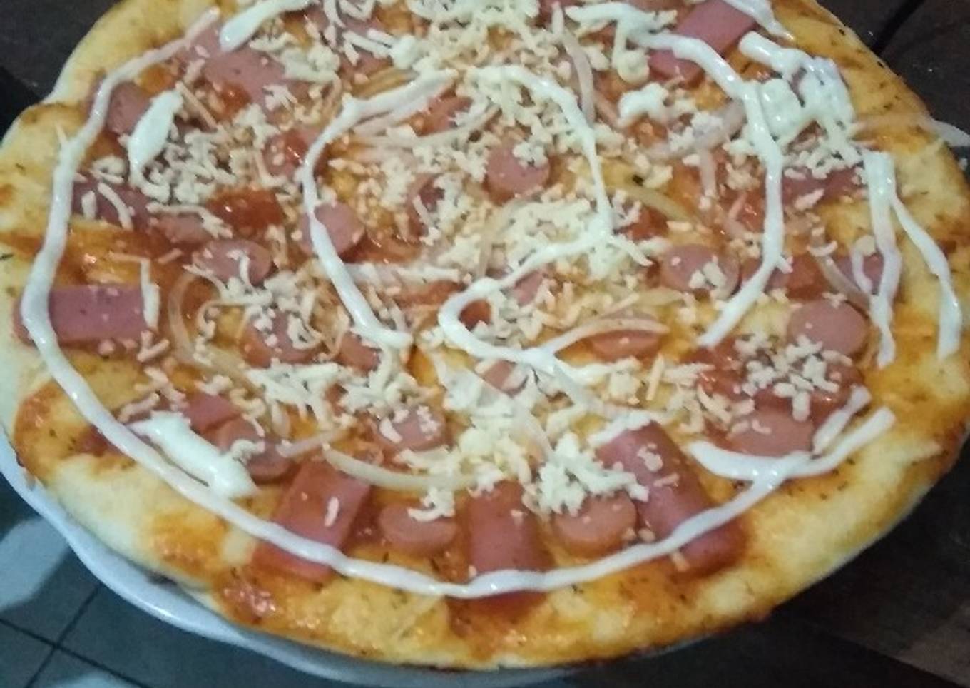 Pizza Teflon Simpel tanpa telur