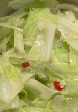 脆炒高麗菜 的食譜成品照片