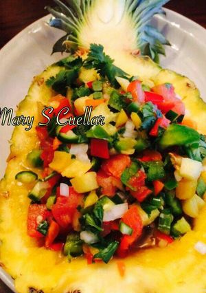 Una foto de Pico de Gallo de Piña 🍍🍍