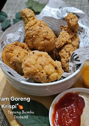 Foto resep Ayam Goreng Krispi 🍗_ (Tepung Bumbu Instan😋)