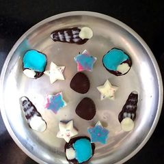 A picture of Colorful chocolates.