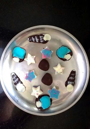 A picture of Colorful chocolates.
