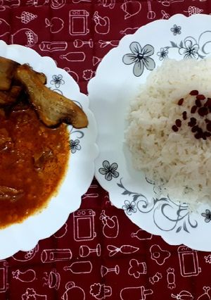 عکسی از دستور قیمه بادمجون خوشمزه من 😋
