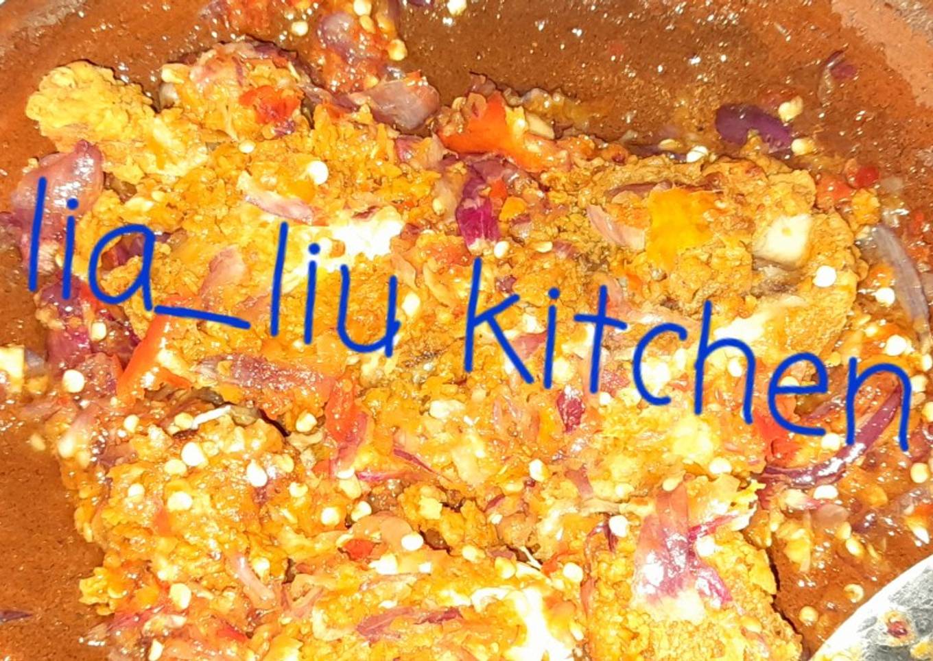 Ayam geprek sambal bawang