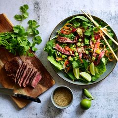 A picture of Beef Spring Salad.