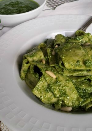 Foto di Lasagnette con basilico al pesto