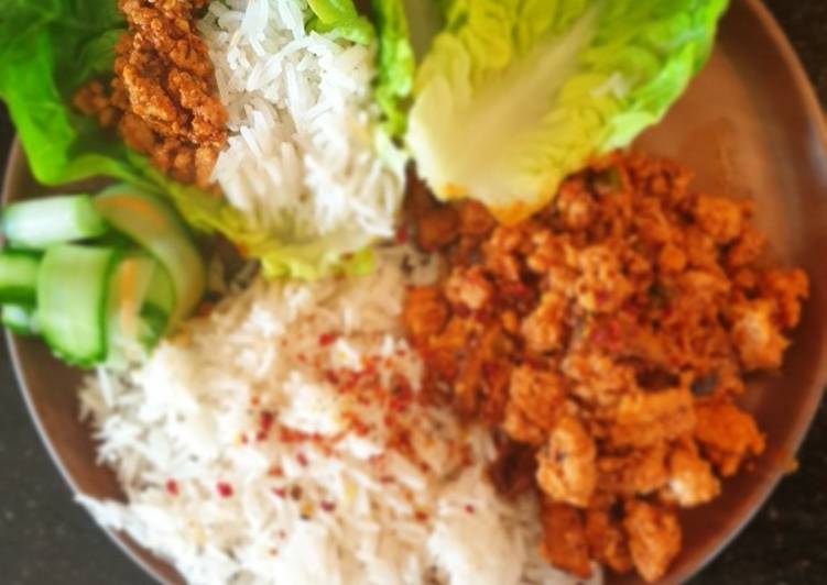 Easiest Way to Prepare Perfect Chilli chicken lettuce cups