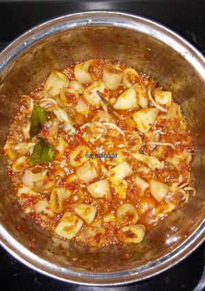 Foto resep ::11:: Cumi Asin Merah Merekah 😋