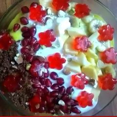 Fruit trifle A picture of Fruit trifle.
