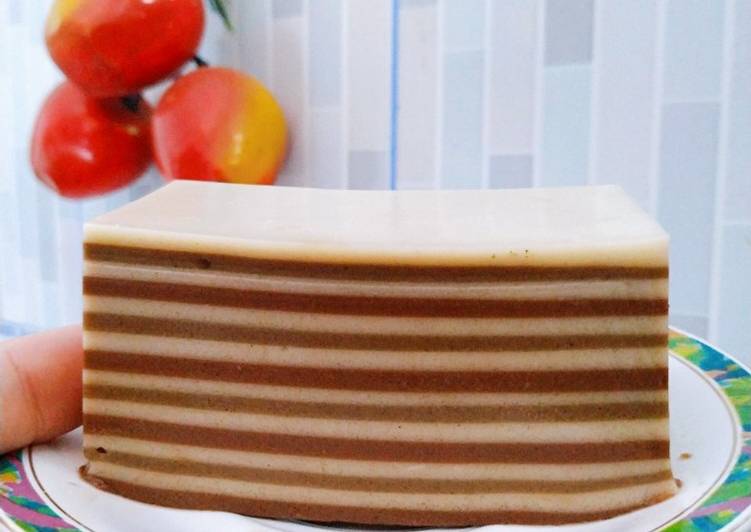 Puding lapis kopasus (kopi coklat susu)