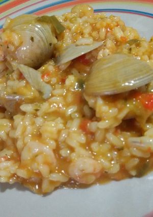 Una foto de Arroz caldoso para tm31 con thermomix