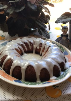 Una foto de Torta de limón y crema de arroz