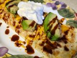 Brad's fried chicken omelet