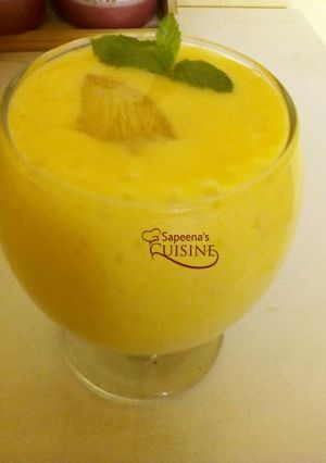 A picture of Mango Lassi.