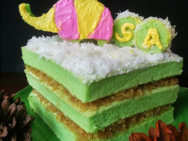 Bagaimana Menyiapkan Mini Klepon Cake (Putih Telur), Lezat Sekali