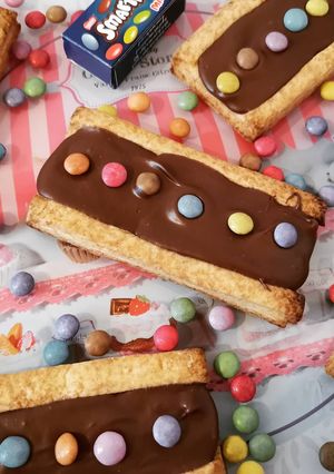 Une photo de Barres chocolat/smarties