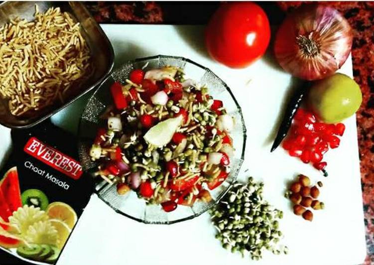 Simple Way to Prepare Any-night-of-the-week Sprout chaat Cooking Basics for Newbies