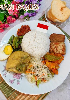 Remas Rames Menu Resep Nasi Rames Jawa Lengkap oleh Heti - Cookpad