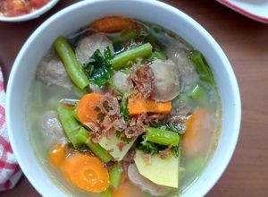Foto resep 190. Sop Buncis Wortel Kentang Bakso