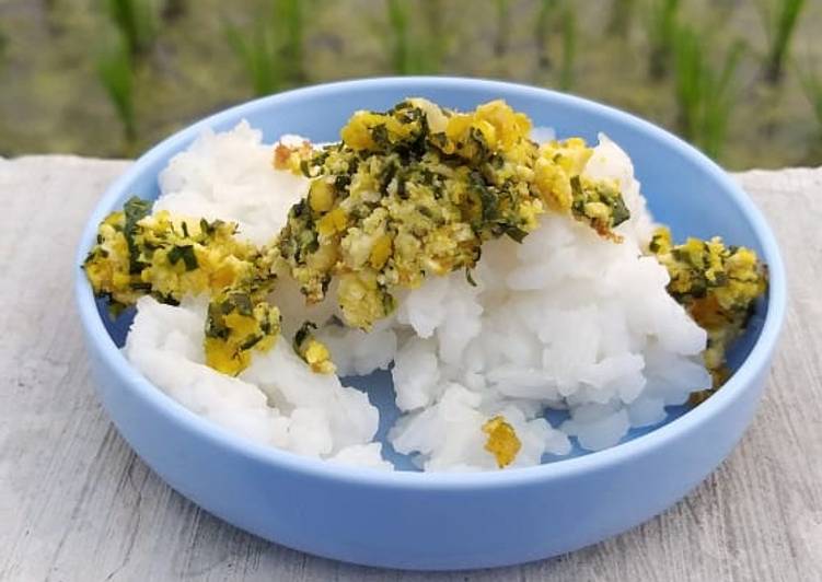 Mpasi 8m+ 4* nasi tim, orak arik tahu telur