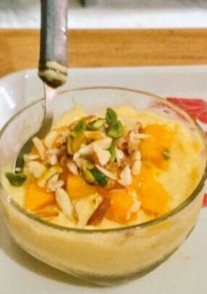 A picture of Mango Phirni.