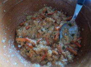 Una foto de Guisado de amaranto con flores de sábila o de colorín al estilo ranchero pa tacos