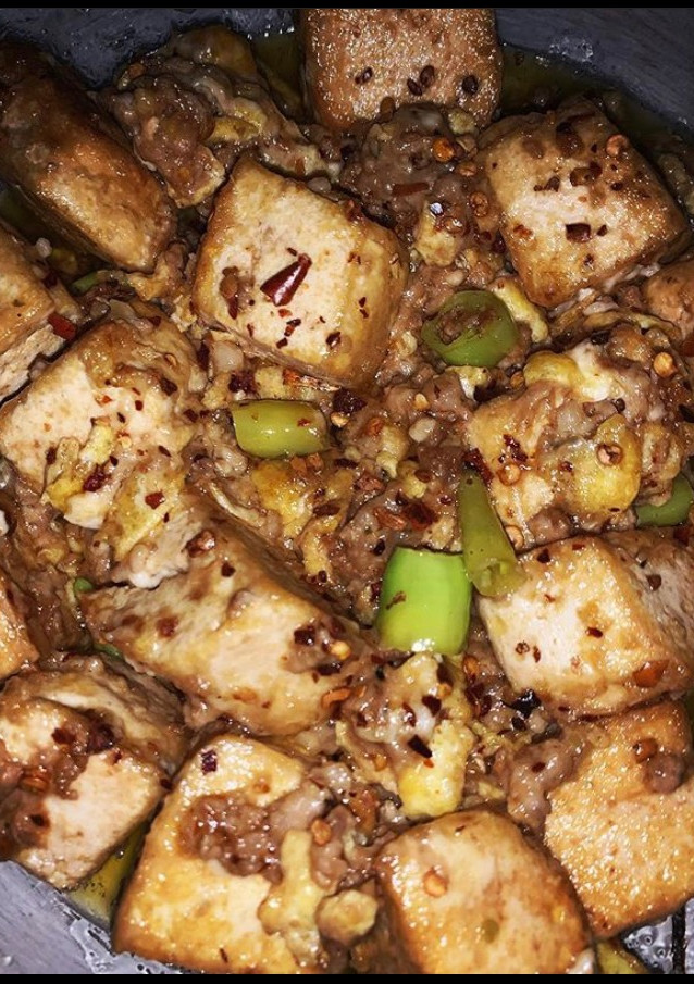 A picture of Sizzling Buttered Tofu.