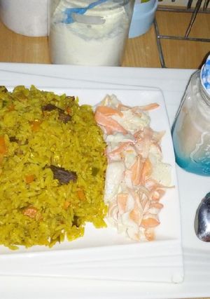 A picture of Jallof Rice.