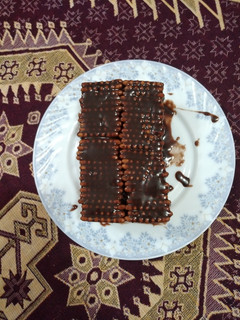 عکسی از دستور کیک یخچالی😋