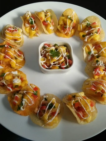 Easy Steps to Prepare Recipe Mango Salsa mini tacos 💛 that is Really Delicious, So Delicious}